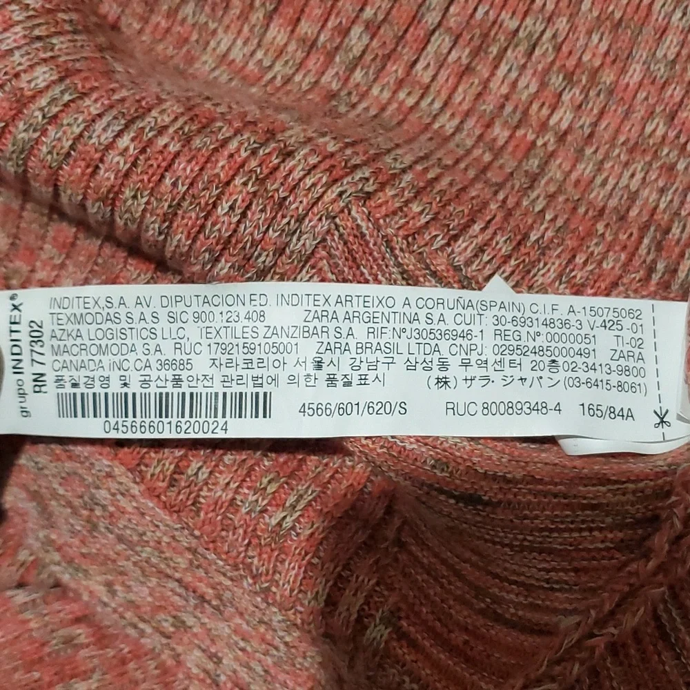 Zara Srpls Trzl Knitted Dress Size S - Picture 8 of 9